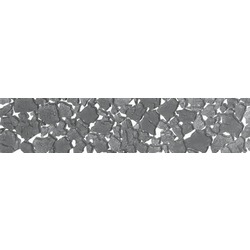 BROOK, GREY MINERAL, LISTELLO GRANDE, lucido,  7 x 30 cm