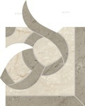 PRESTIGIO Botticino    Fascia Classic Angolo Sx 15x15 cm Rett. Lucido
