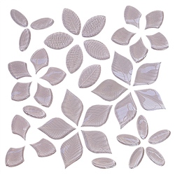 NATURAE FOGLIE, Foglie Fantasia Mix Cipria mosaico, 30x30cm