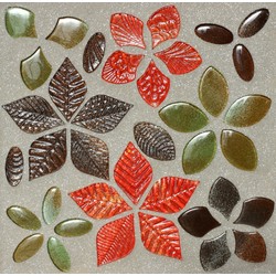 NATURAE FOGLIE, Foglie Fantasia Mix Summer mosaico, 30x30cm