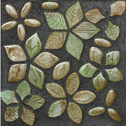 NATURAE FOGLIE, Foglie Fantasia Mix Verde Bosco mosaico, 30x30cm