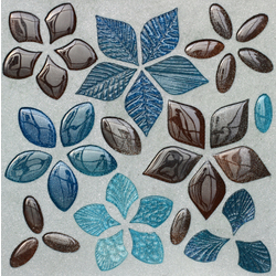 NATURAE FOGLIE, Foglie Fantasia Mix Aurora mosaico, 30x30cm