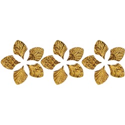 NATURAE MARGHERITE, Corolla Fiori Liscio Gold Mix 24Kt listello, 12x30cm