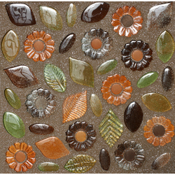 NATURAE MARGHERITE, Margherite Fantasia Mix Autumn mosaico, 30x30cm