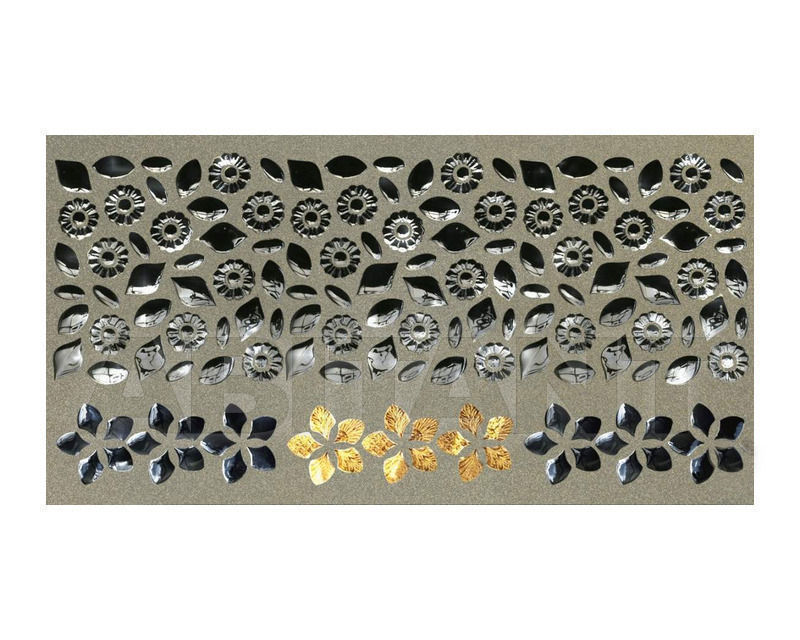 NATURAE MARGHERITE, Margherite Fantasia Pannello Stuccato e Corolle Mix Nero e Gold, 105x45cm NATURAE MARGHERITE, Margherite Fantasia Pannello Stuccato e Corolle Mix Nero e Gold, 105x45cm