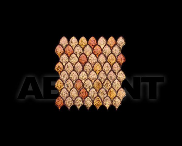 SCULPTURAE, Fiori Liscio Gold 24Kt Mix mosaico, 26,6x27cm