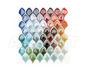 SCULPTURAE, Fiori Lisci Set Unito Vivicolor mosaico, 26,6x27cm