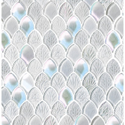 SCULPTURAE, Fiori Mix (maschera 6) Bianco mosaico, 26,6x27cm