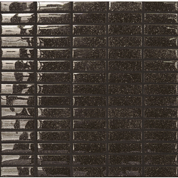 SQUARRY, Bacchette Lurex Wengè Gold mosaico, 30x30cm