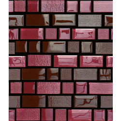 SQUARRY, Brick Mix Strawberry mosaico, 30x25,5cm