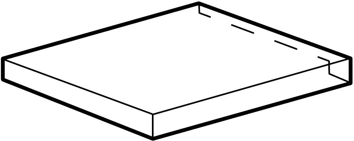 DELUXE White 33x60x4cm Angolo Scalino DELUXE White 33x60x4cm Angolo Scalino