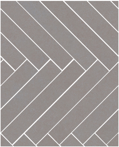 ELEMENTS DESIGN Mosaico Herringbone Grey 34,5x42cm Natural Rett. R9 hr. 9mm ELEMENTS DESIGN Mosaico Herringbone Grey 34,5x42cm Natural Rett. R9 hr. 9mm