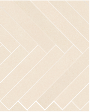 ELEMENTS  DESIGN  Mosaico Herringbone  Ivory  34,5x42cm Natural Rett. R9  hr. 9mm
