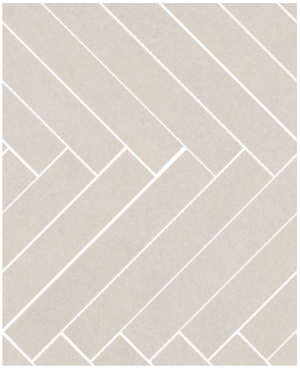 ELEMENTS  DESIGN  Mosaico Herringbone  Silver  34,5x42cm Natural Rett. R9  hr. 9mm