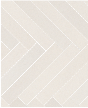 ELEMENTS  DESIGN  Mosaico Herringbone  White  34,5x42cm Natural Rett. R9  hr. 9mm