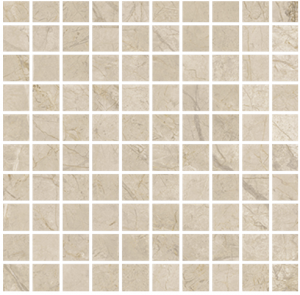ELEMENTS  LUX Mosaico  Crema Beige   30x30cm (2,8x2,8cm) Rett. Lapp. hr. 9mm