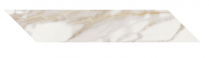ELEMENTS  LUX Chevron   Calacatta Gold 10x59cm  Rett. Lapp. hr. 9mm SX