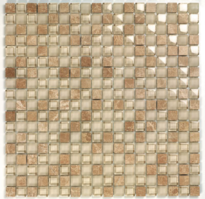 PURE & NATURAL Light Emperador Glossy 1,5x1,5cm (30x30cm) PURE & NATURAL Light Emperador Glossy 1,5x1,5cm (30x30cm)