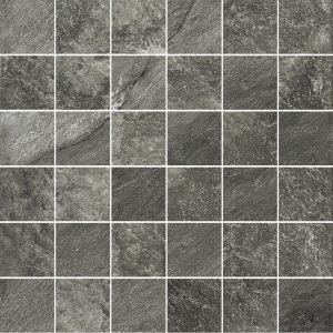 TRIBECA  Mosaico 5x5cm Monocolore 36 Tessere Dark Grey    30x30 cm