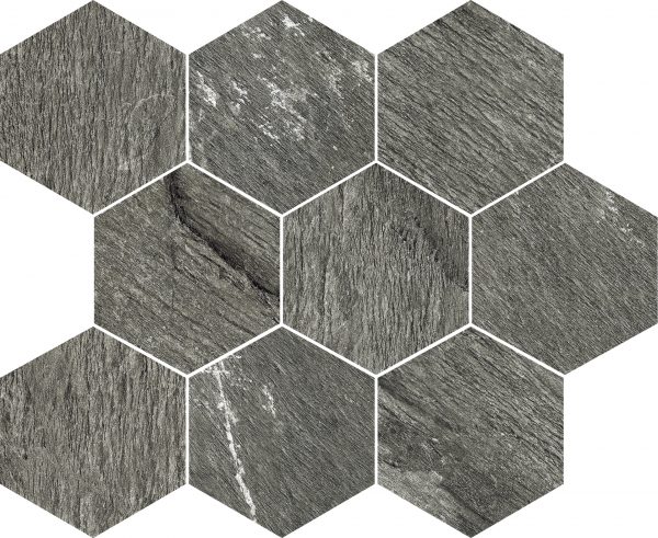 TRIBECA Mosaico Esagona Dark Grey 30x30 cm
