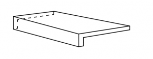 DAKOTA Elemento Elle Reserve  Tortora  15x60x4cm  Rett. hr. 8,5mm R11