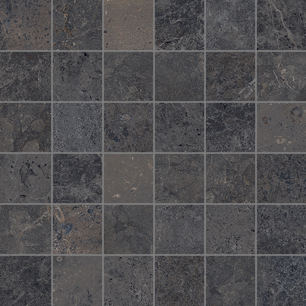 STONES Mosaico 5x5cm Foglio Black 30 x 30 cm STONES Mosaico 5x5cm Foglio Black 30 x 30 cm
