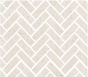 FEEL Mosaico Spina 2,3x6,5cm Foglio  Ivory  30 x 30 cm Rett.