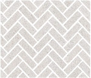 FEEL Mosaico Spina 2,3x6,5cm Foglio Pearl   30 x 30 cm Rett.