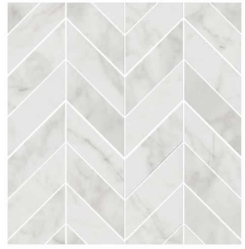 VELVET Mosaico Chevron Foglio White 30 x 31 cm Rett. VELVET Mosaico Chevron Foglio White 30 x 31 cm Rett.