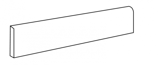 TELE DI MARMO REVOLUTION  Calacatta Black  7x60cm Nat. Rett. Battiscopa hr. 9,5mm