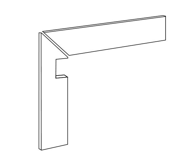 ON SQUARE Scala Lavagna 7x60x60cm Nat. Rett. Battiscopa SX ON SQUARE Scala Lavagna 7x60x60cm Nat. Rett. Battiscopa SX