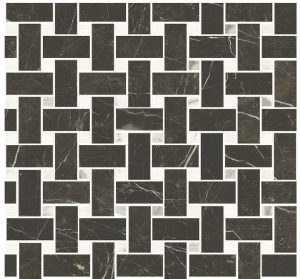 ÉLITE Mosaico Basket  Dark Brown   30,4x3,40cm Glossy Rett.