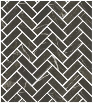 ÉLITE Mosaico Spina  Dark Brown    30x32cm Glossy Rett.