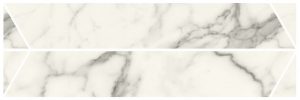 ÉLITE Listello Chevron Statuario     9,5x54cm Glossy Rett.