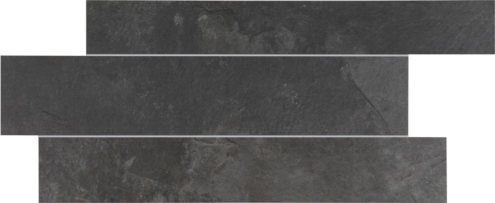 STONEWORK Ardesia Nera Muretto 30x60cm Rett. STONEWORK Ardesia Nera Muretto 30x60cm Rett.
