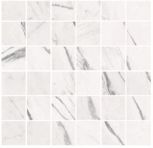 PURITY of MARBLE    Statuario   Mosaico Su Rete  30x30cm Rett.