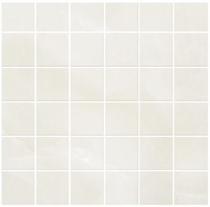 PURITY of MARBLE Onyx Pearl      Mosaico Su Rete  30x30cm Rett.