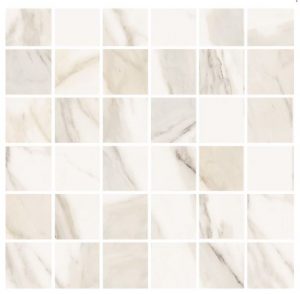 PURITY of MARBLE  Calacatta     Mosaico Su Rete  30x30cm Rett.