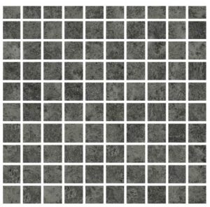 ARTIFACT of CERIM  Mosaico  3D Worked_Charcoal   30x30cm (5x5cm) Nat.