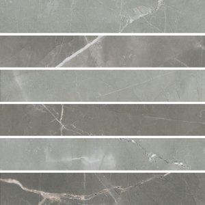 TIMELESS  of CERIM  Mosaico 3D   Amani Grey    30x30cm (5x30cm)  Lucido