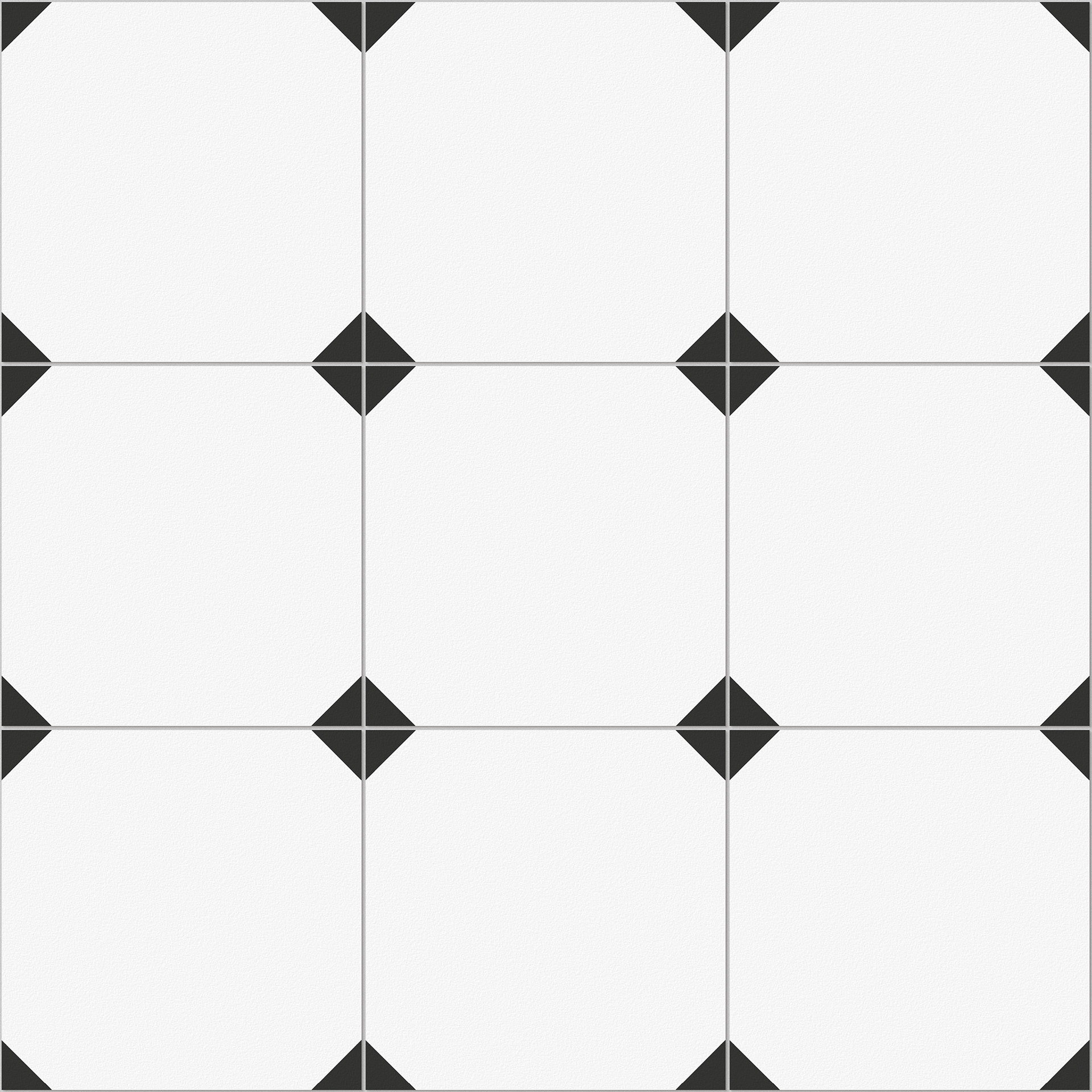 BLACK & WHITE Octagon Dots   20,5x20,5cm