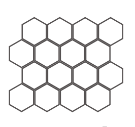 DOLMEN Mosaico Esagona**  Bianco   29,4x25,4cm