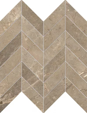 GOLDEN AGE  Mosaico Chevron  Beige  Foglio 30x31cm