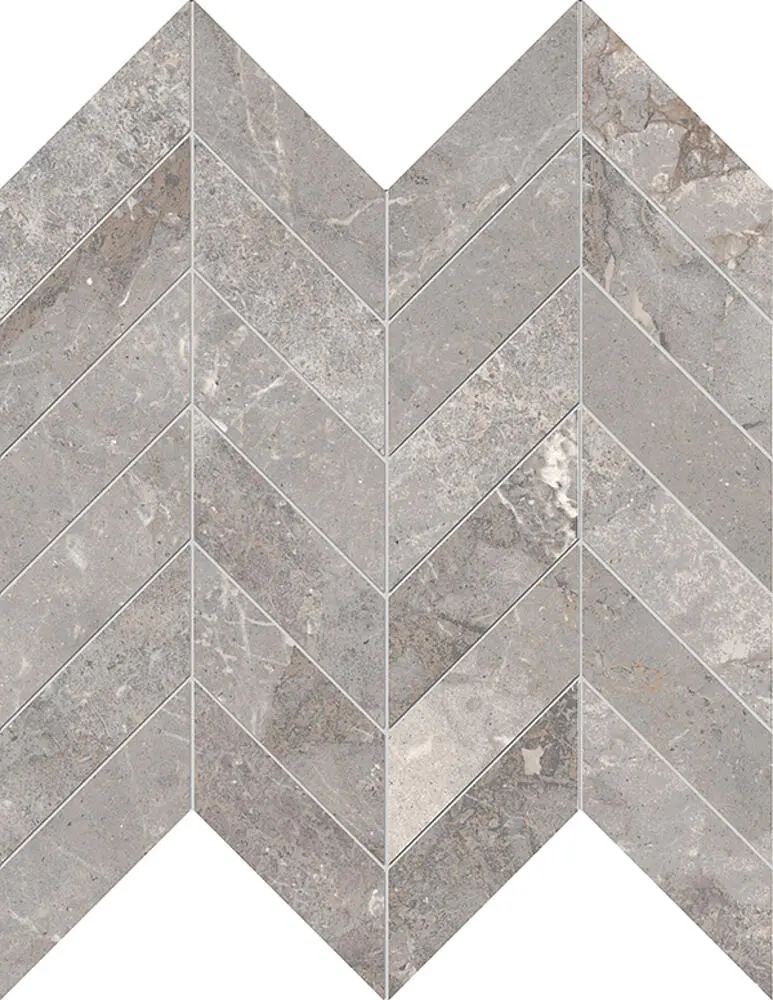 GOLDEN AGE Mosaico Chevron Grey Foglio 30x31cm GOLDEN AGE Mosaico Chevron Grey Foglio 30x31cm