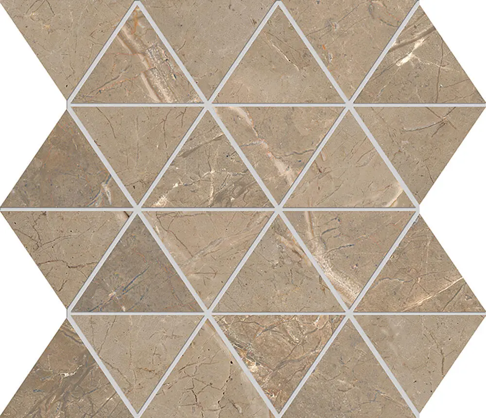 GOLDEN AGE Mosaico Triangolo Beige Foglio 30x30cm GOLDEN AGE Mosaico Triangolo Beige Foglio 30x30cm
