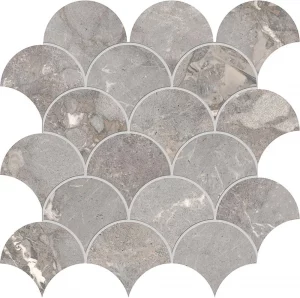 GOLDEN AGE  Mosaico Shel  Grey  Foglio 30x30cm