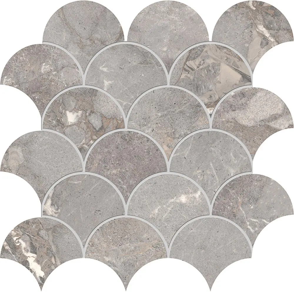GOLDEN AGE Mosaico Shel Grey Foglio 30x30cm GOLDEN AGE Mosaico Shel Grey Foglio 30x30cm