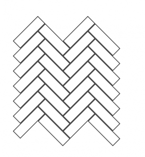 MORE Mosaico Spina 3x10cm  Sunset  Foglio 30x30cm