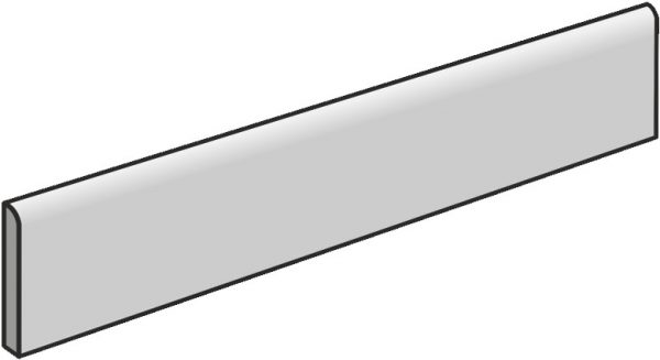 IKON  White  7,2x60cm Battiscopa Natural Rett. R9 hr.9mm