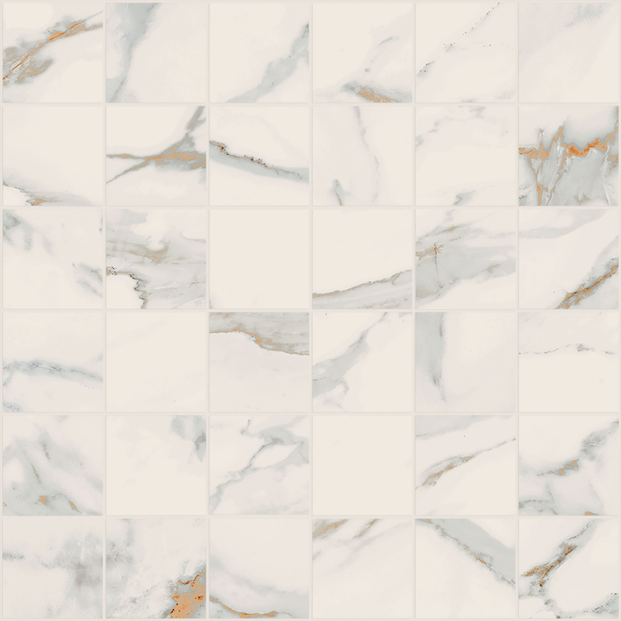 MOTIF EXTRA Calacatta Gold 30x30cm Tessere Reflex hr. 9mm MOTIF EXTRA Calacatta Gold 30x30cm Tessere Reflex hr. 9mm